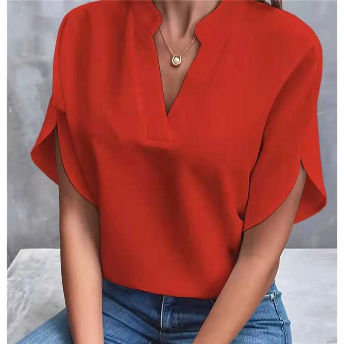 Camicia Donna Casual Scollo V
